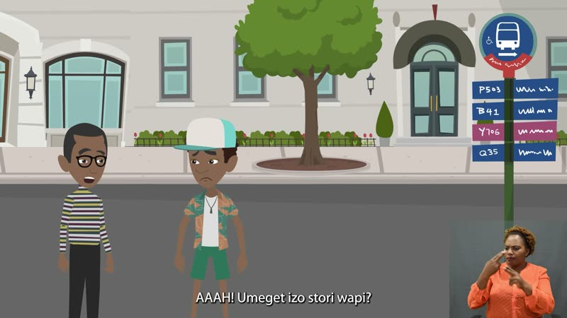 Still from Finding Reliable Election Information, showing the sign language interpreter inset